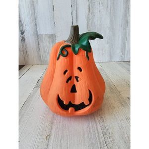 Motion activated pumpkin laughing Halloween prop decor